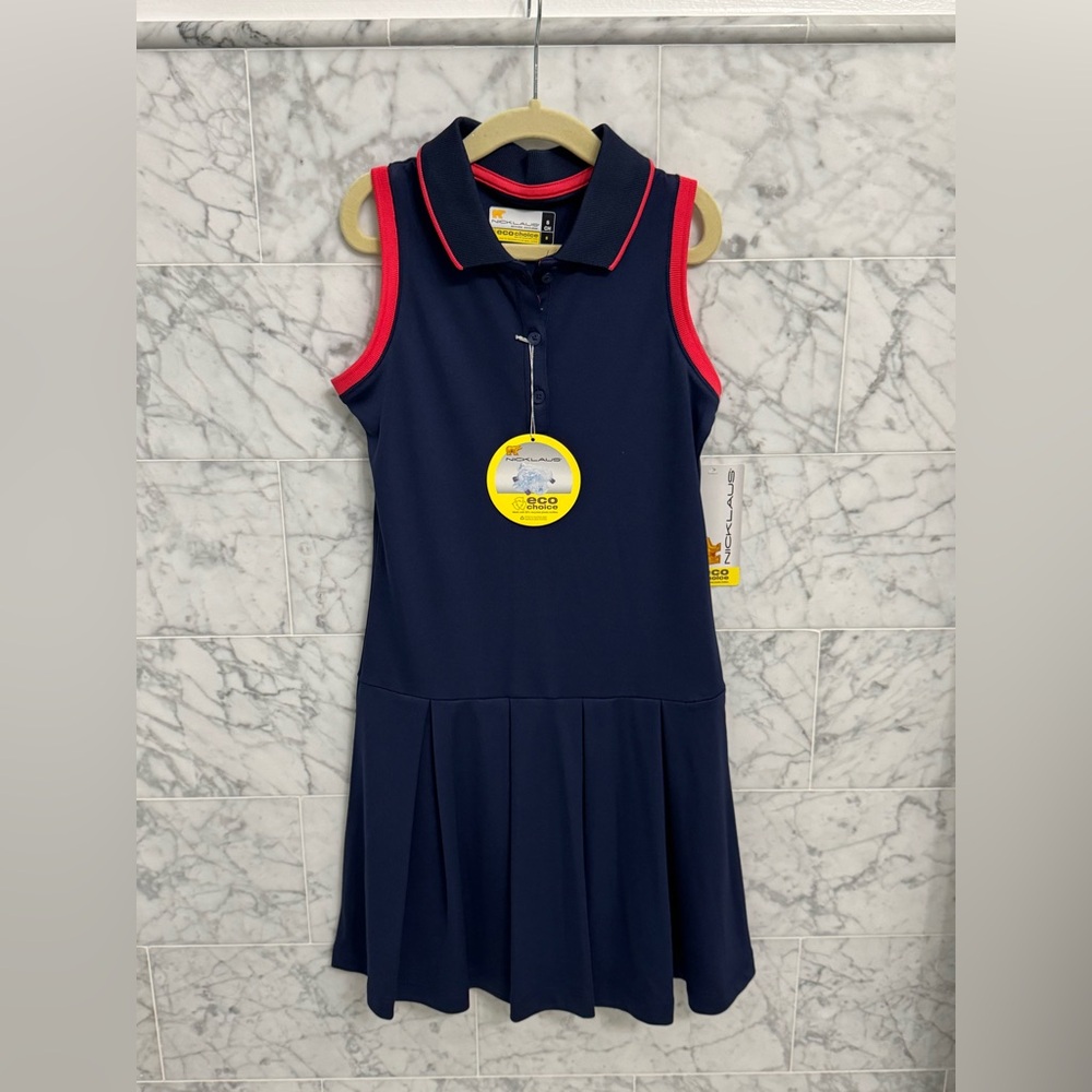 Navy Blue Sleeveless Kids Dress